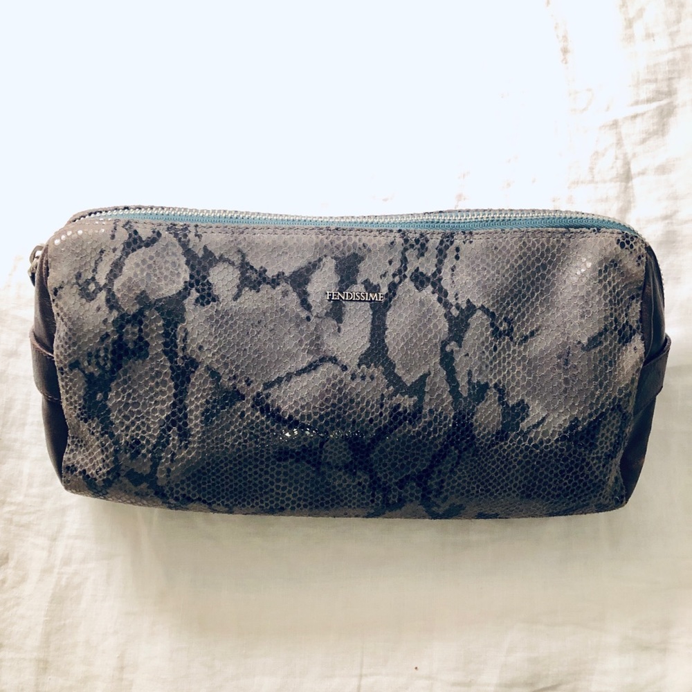 Vintage Fendissime by Fendi Snakeskin Clutch